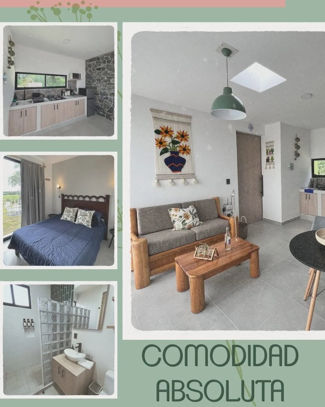 Sala y cocina de Quinta Amelia